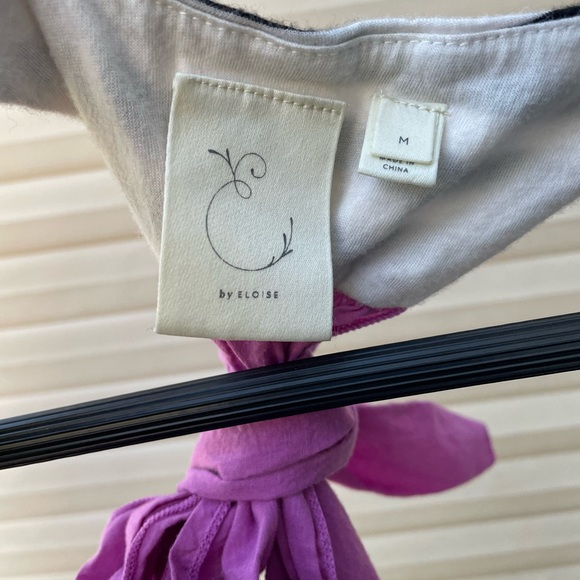 Anthropologie E By Eloise Striped Tie Back M - Picture 4 of 4